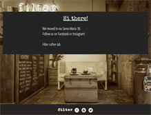 Tablet Screenshot of filtercoffeelab.com